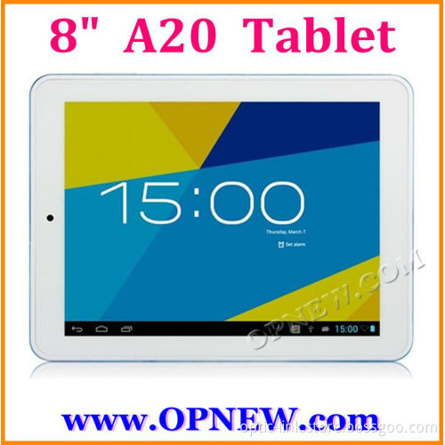 8" Android 4.2 CHEAP Dual Core Tablet PC A20 1.52GHz 6 Colors In stock OPNEW Wholesale